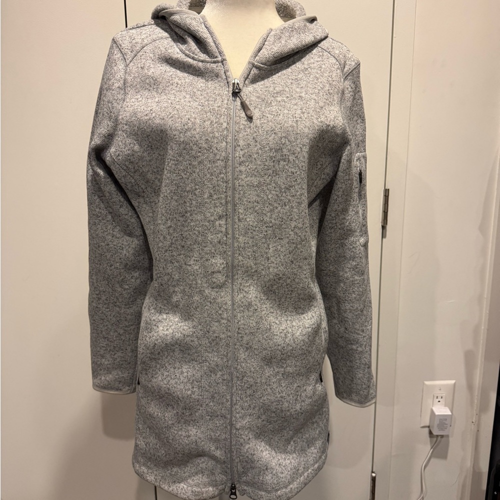 Women's LL Bean Gray Hooded Jacket